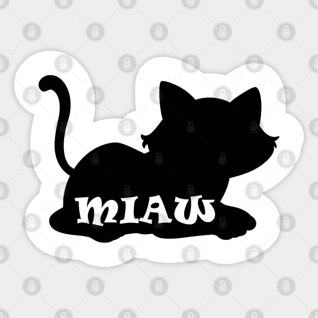 miaw Sticker by loulousworld